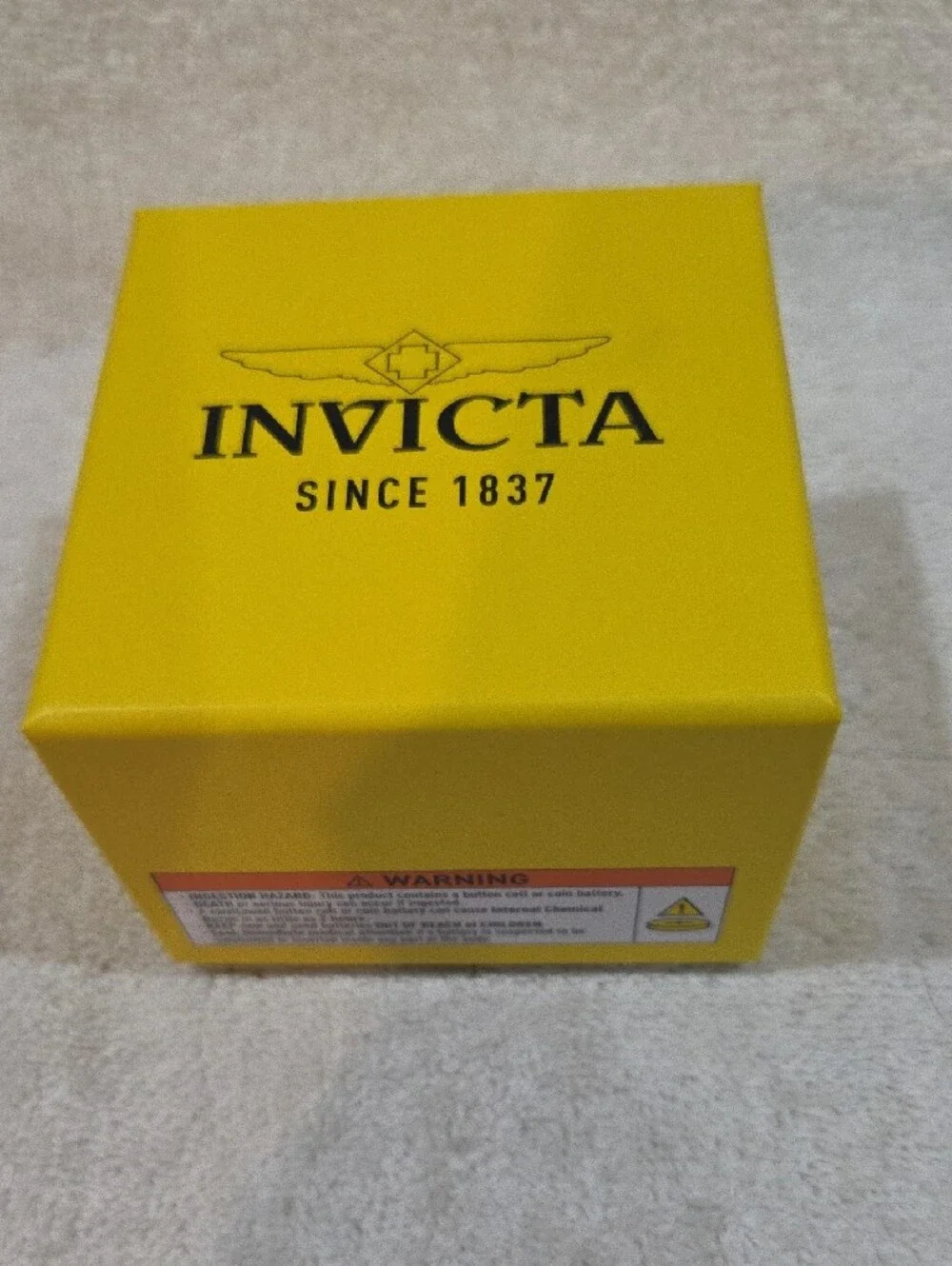 Invicta Gold-Tone Rectangular Men's Bracelet Watch with Roman Dial
